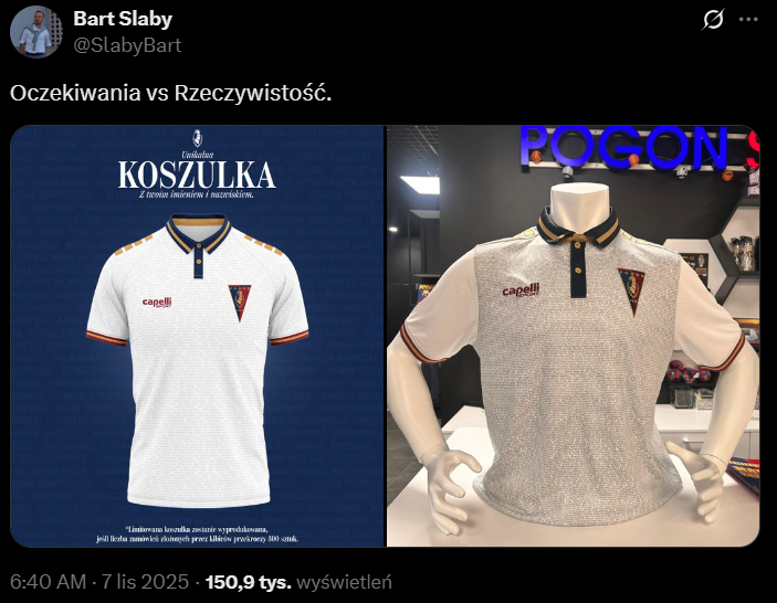 LIMITOWANA KOSZULKA Pogoni Szczecin: OCZEKIWANIA vs. RZECZYWISTOŚĆ...